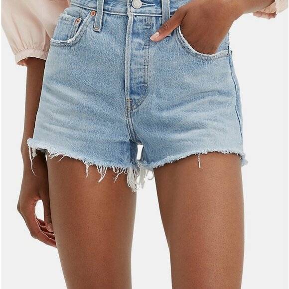 Levi's 501 Originals High-Waisted Shorts - Picture 1 of 3